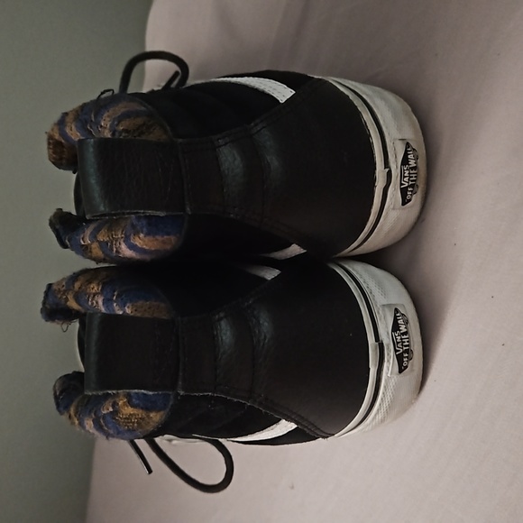 VANS Black Suede Aztec Woven Scothguard SK8-Hi - Picture 3 of 5